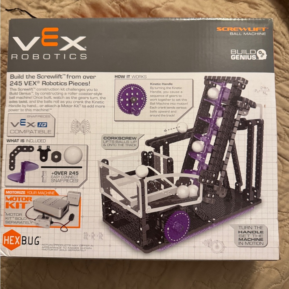 Vex Robotics Screwlift Ball Machine NEW In Box - Picture 2 of 2